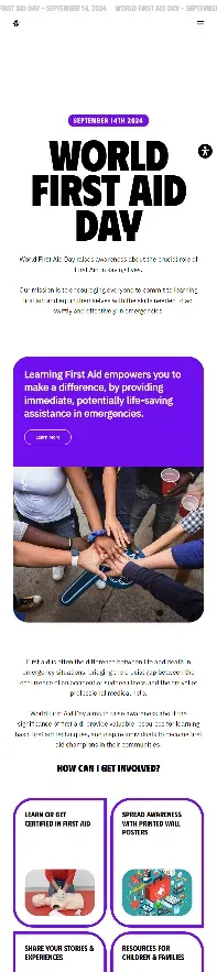 World First Aid Day | Join us on September 14th 2024 mobile view