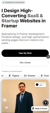 sitecraftstudio mobile view