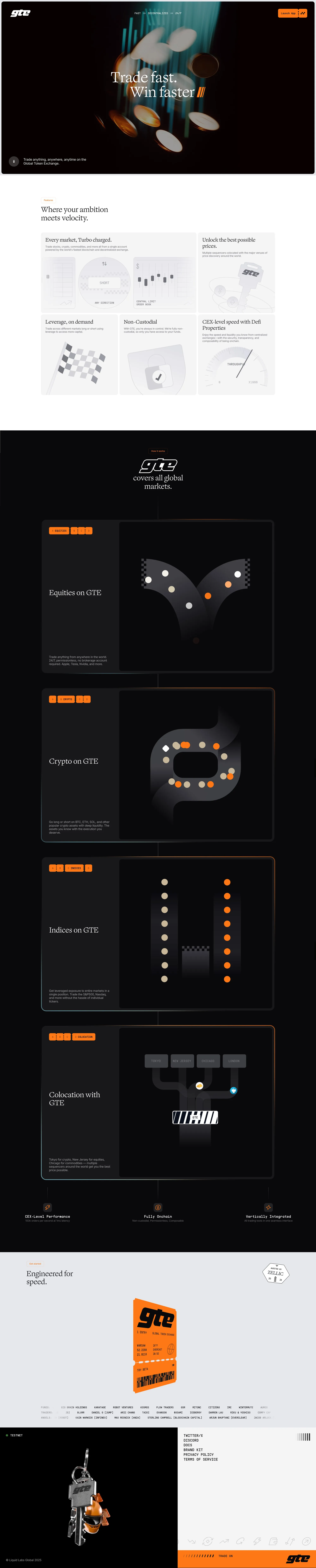 GTE - The Internet Exchange - Landing design