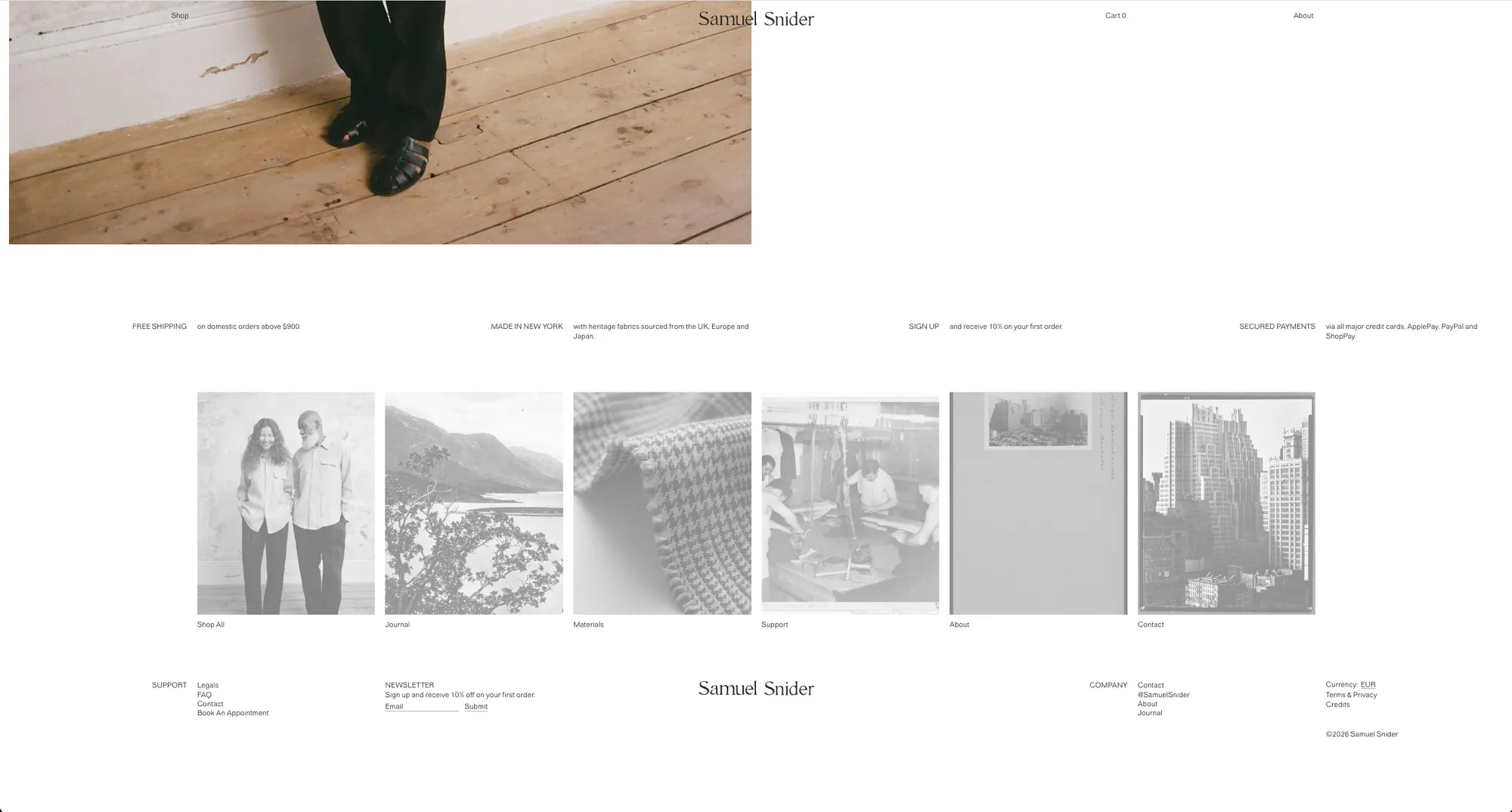 Samuel Snider - Ecommerce design