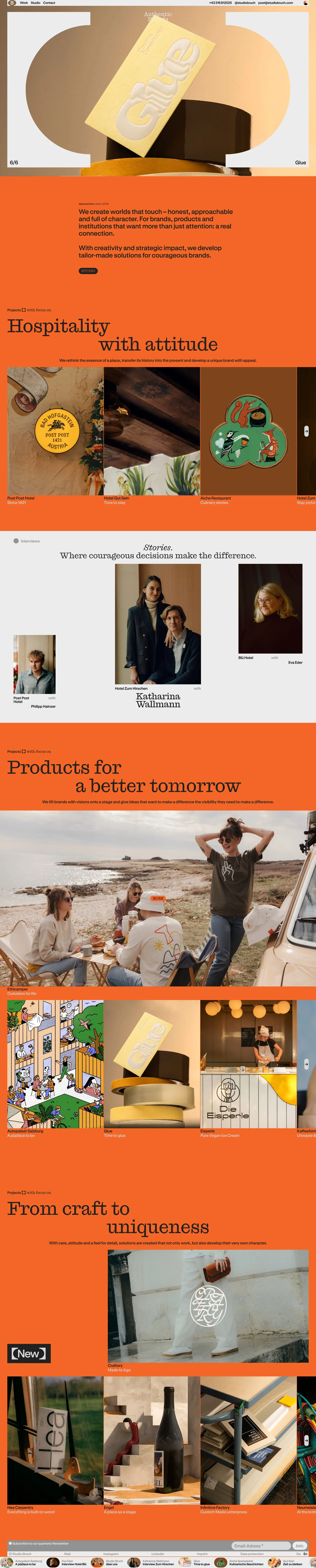 Studio Bruch - Portfolio design