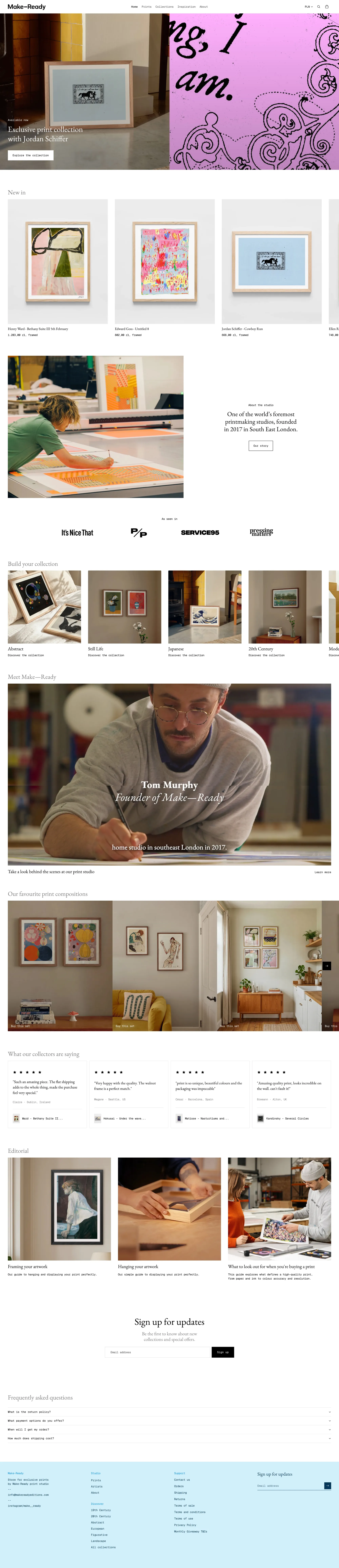 Make-Ready - Ecommerce design