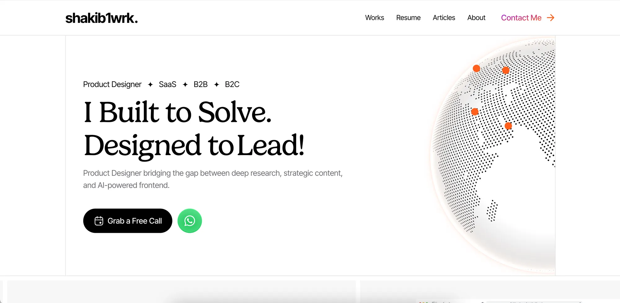 Md Sakib A. -  Expert Product Design & Strategy | shakib1wrkÍ - Portfolio design