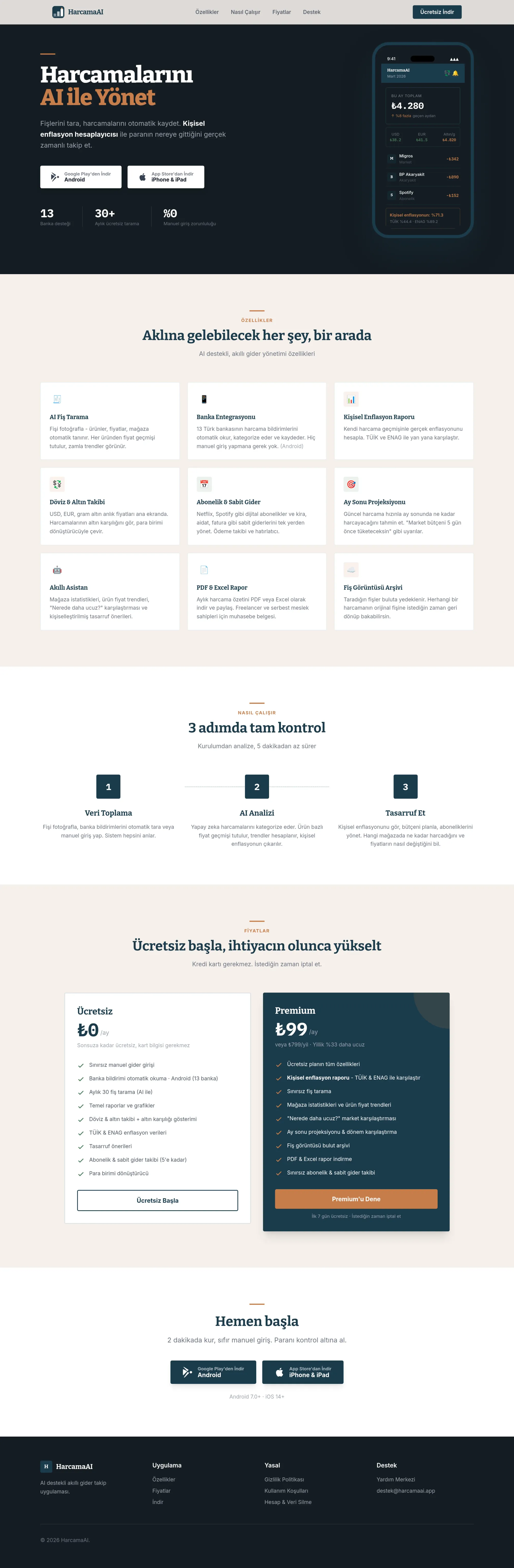 HarcamaAI - Akıllı Gider Takip Uygulaması - Other design