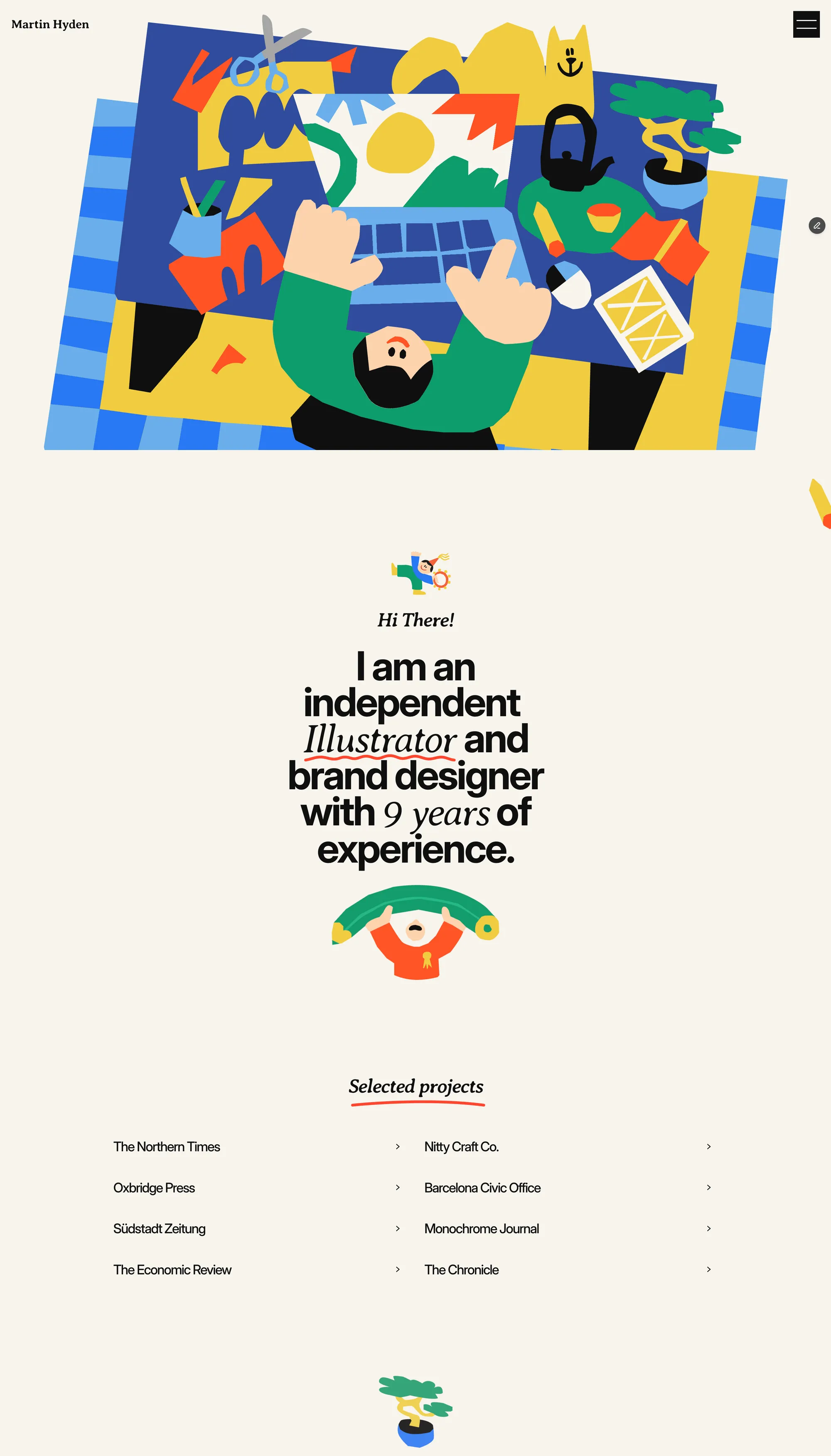 Creative Framer Template for Illustrators and Designers - Template design