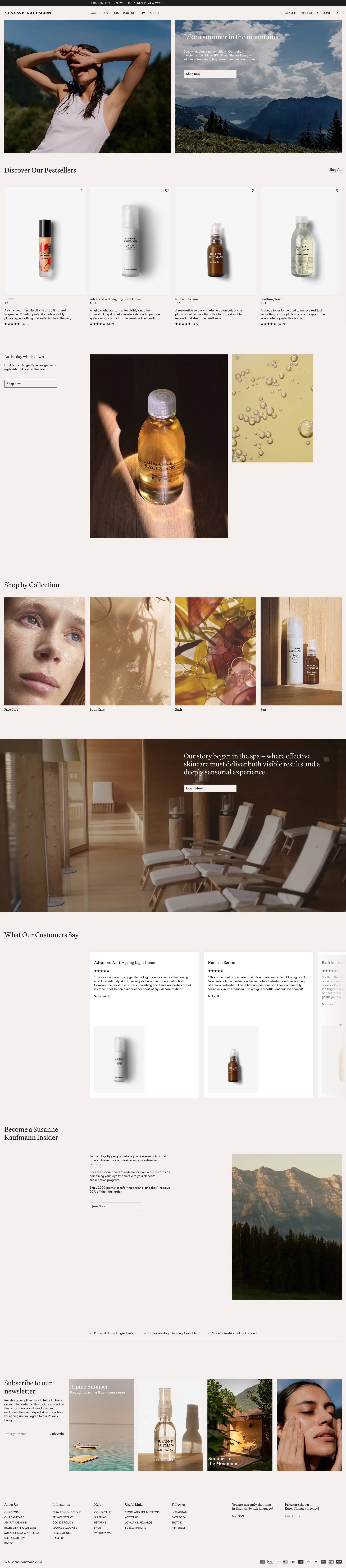 Susanne Kaufmann | Skincare Powered By Nature – Susanne Kaufmann - Ecommerce design