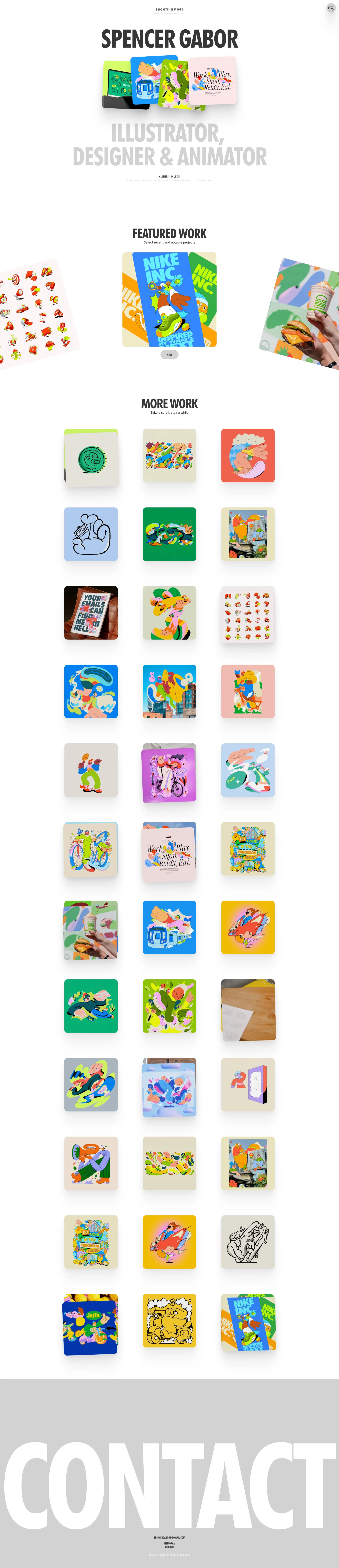 Spencer Gabor - Portfolio design