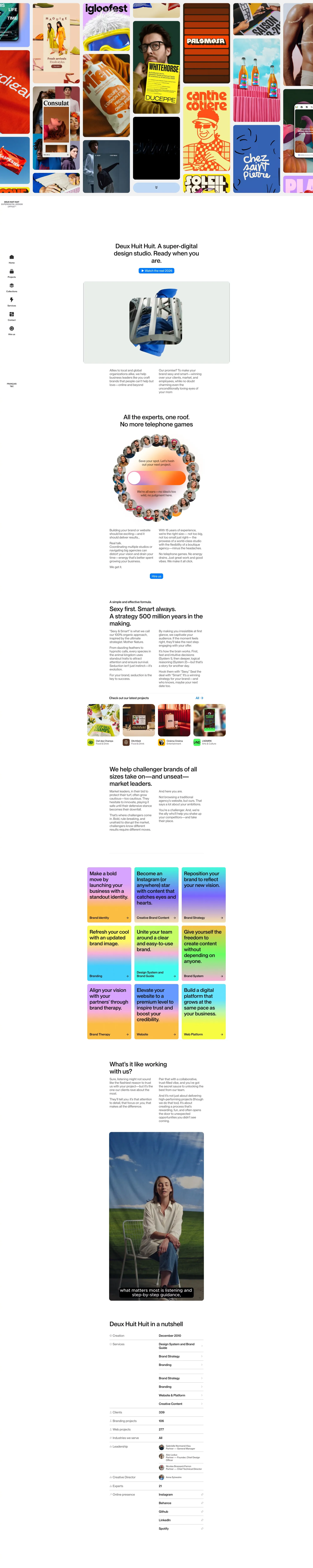 Deux Huit Huit - Portfolio design