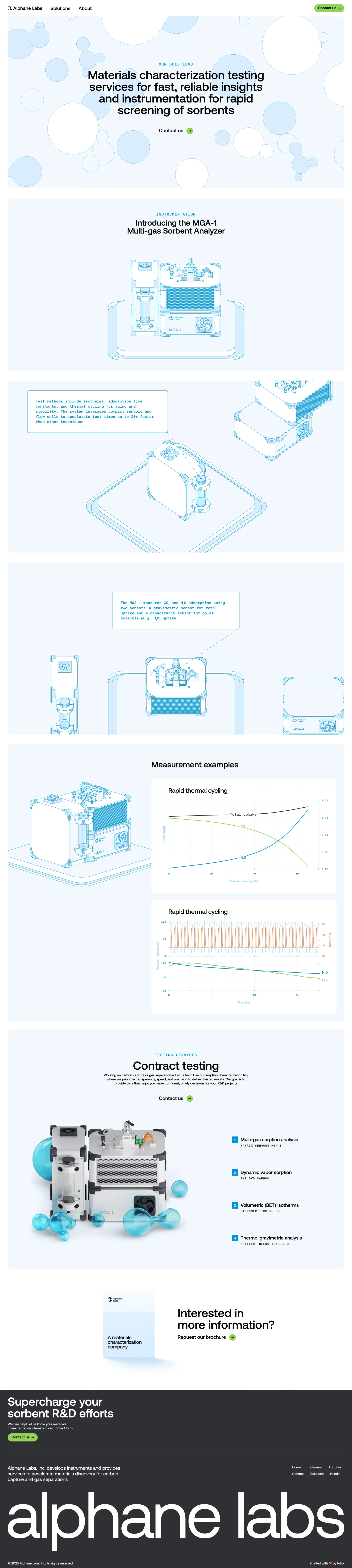 Alphane Labs - Landing design