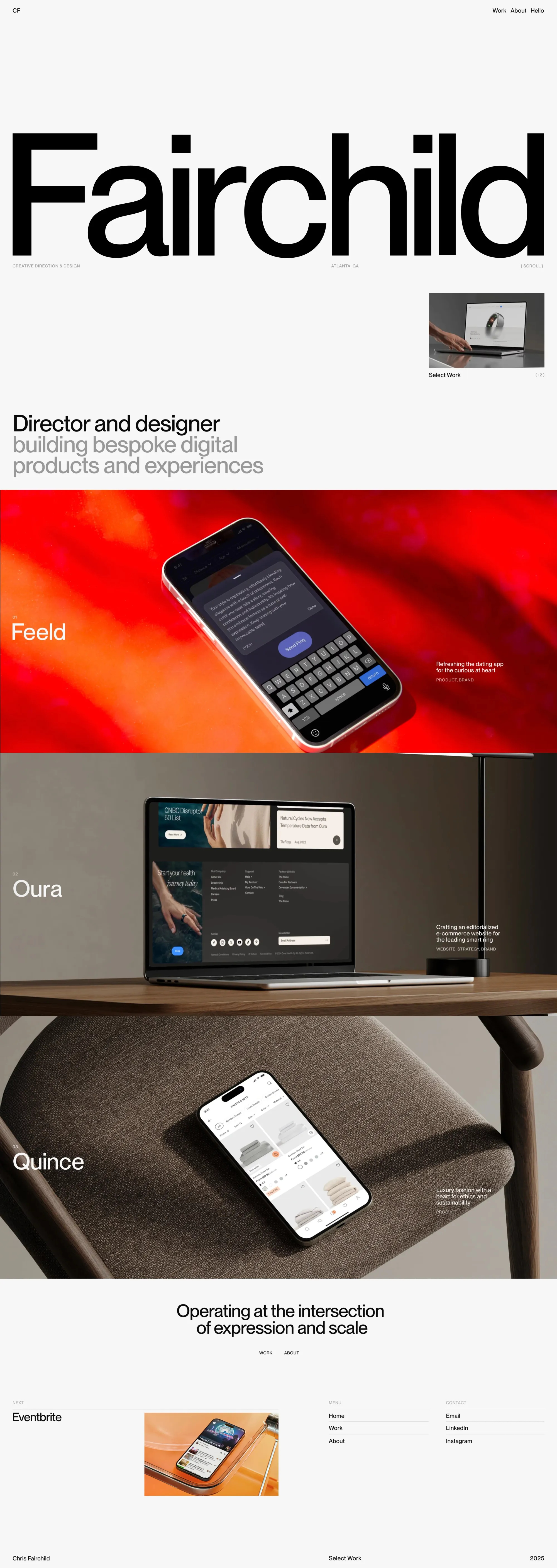 Chris Fairchild - Portfolio design