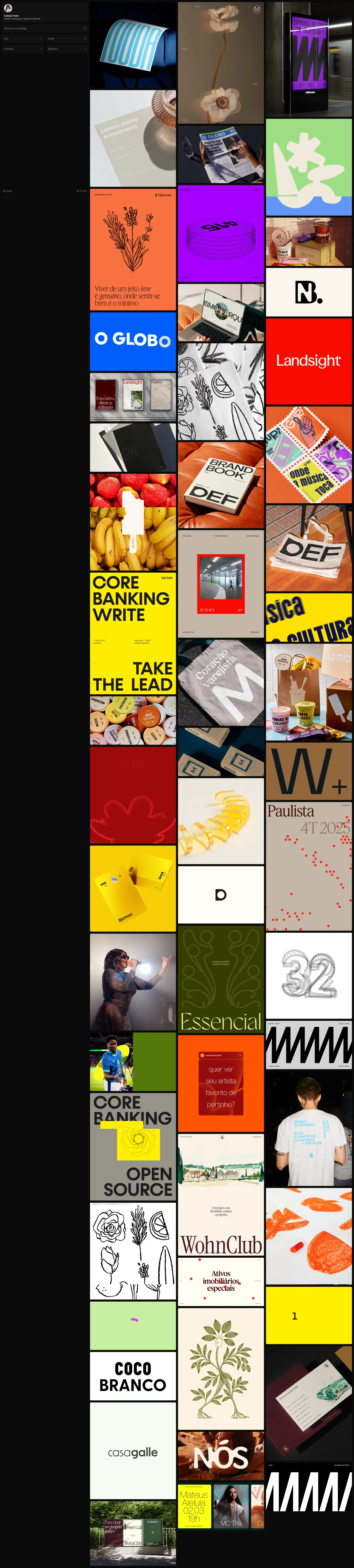 Cassia Freire, Senior Designer - Portfolio design