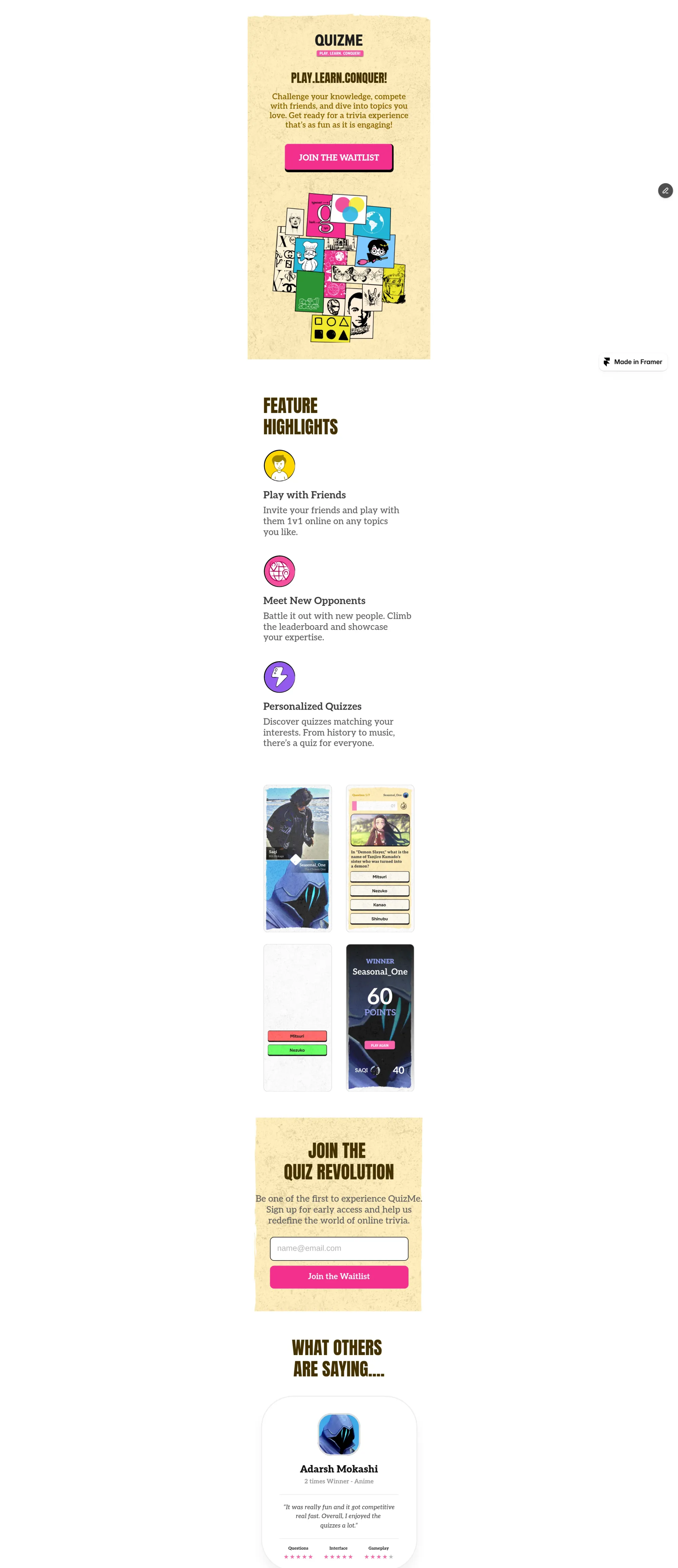 My Framer Site - Landing design