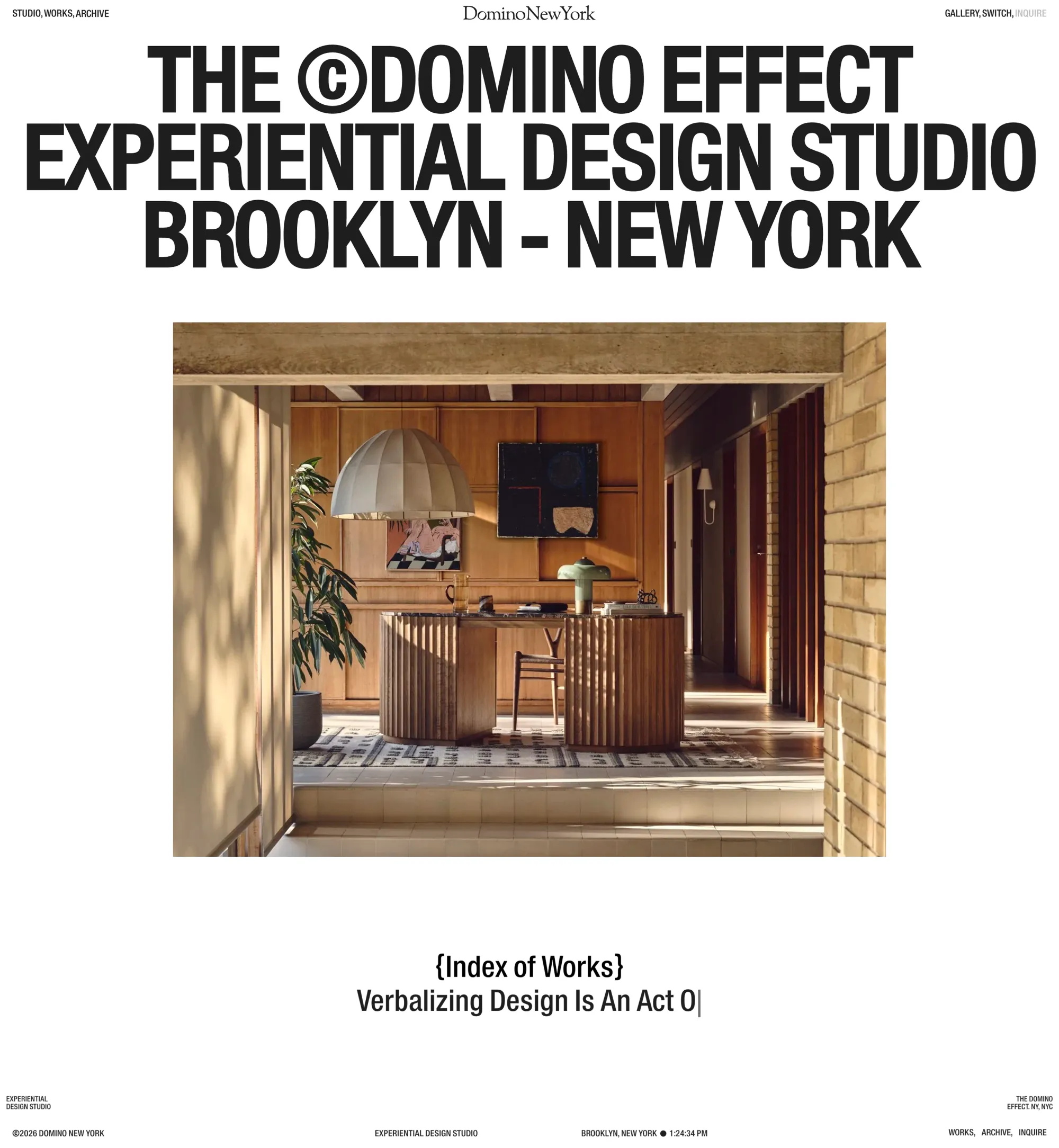 DOMINO NEW YORK | Experiential Design Studio - Portfolio design