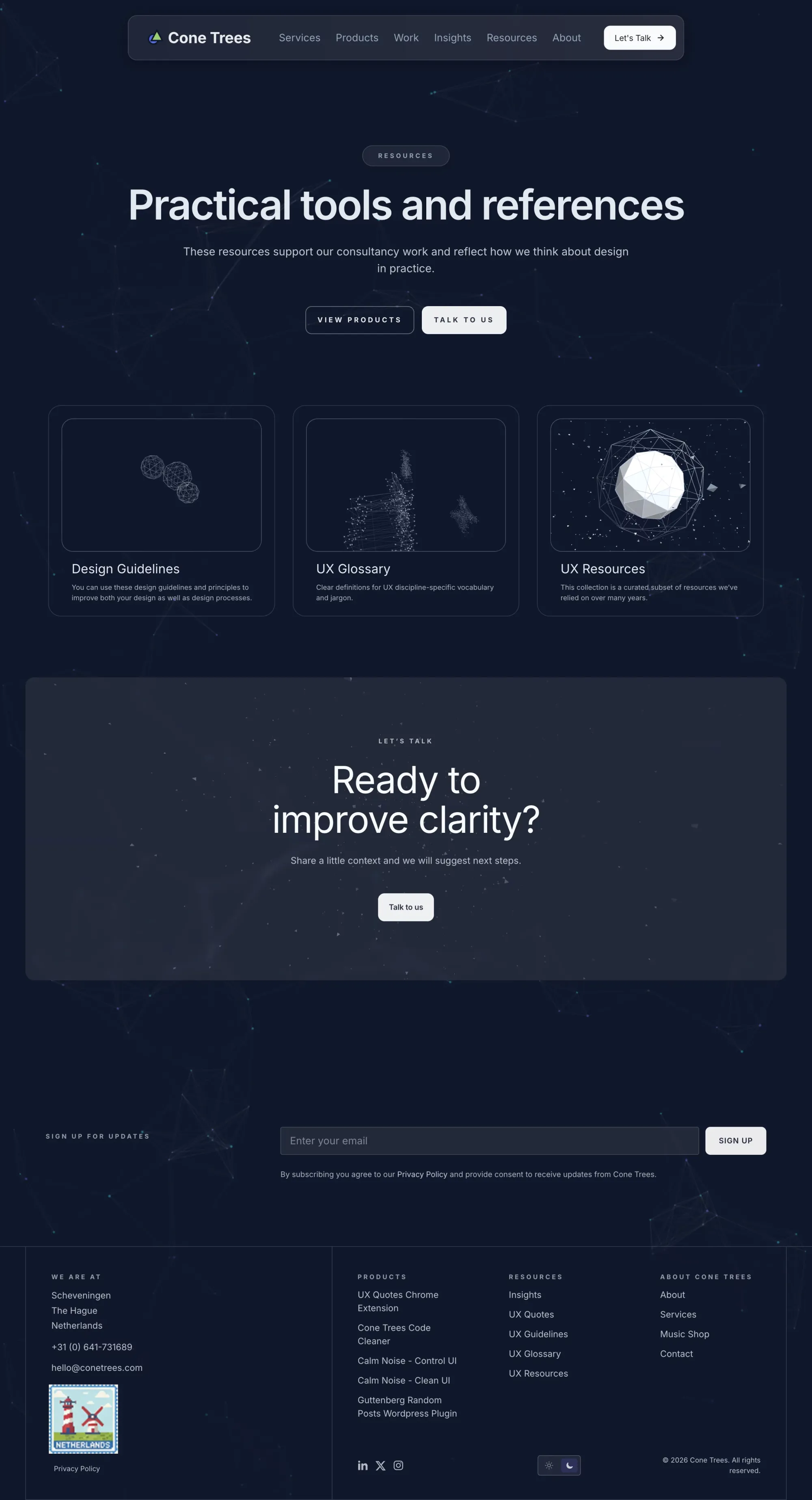 Service Design UX Consultancy | Cone Trees - Other design