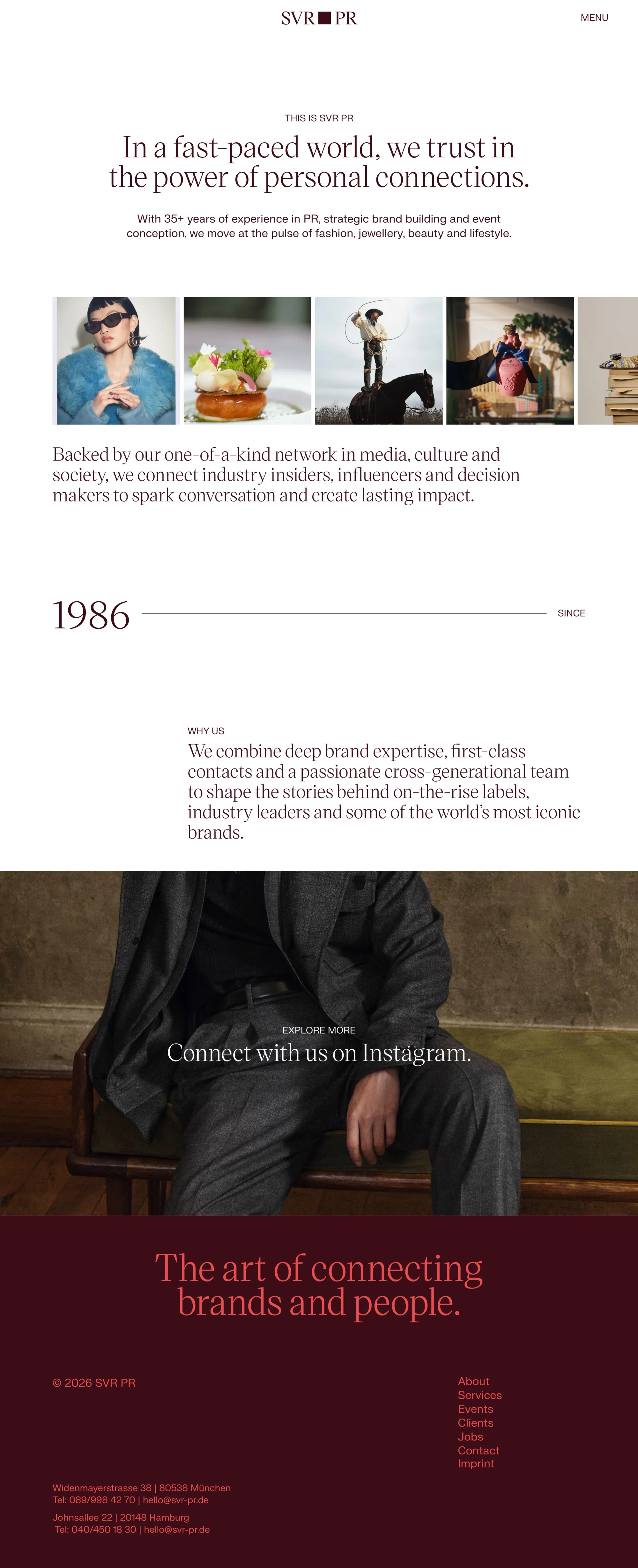 SVR PR - Portfolio design