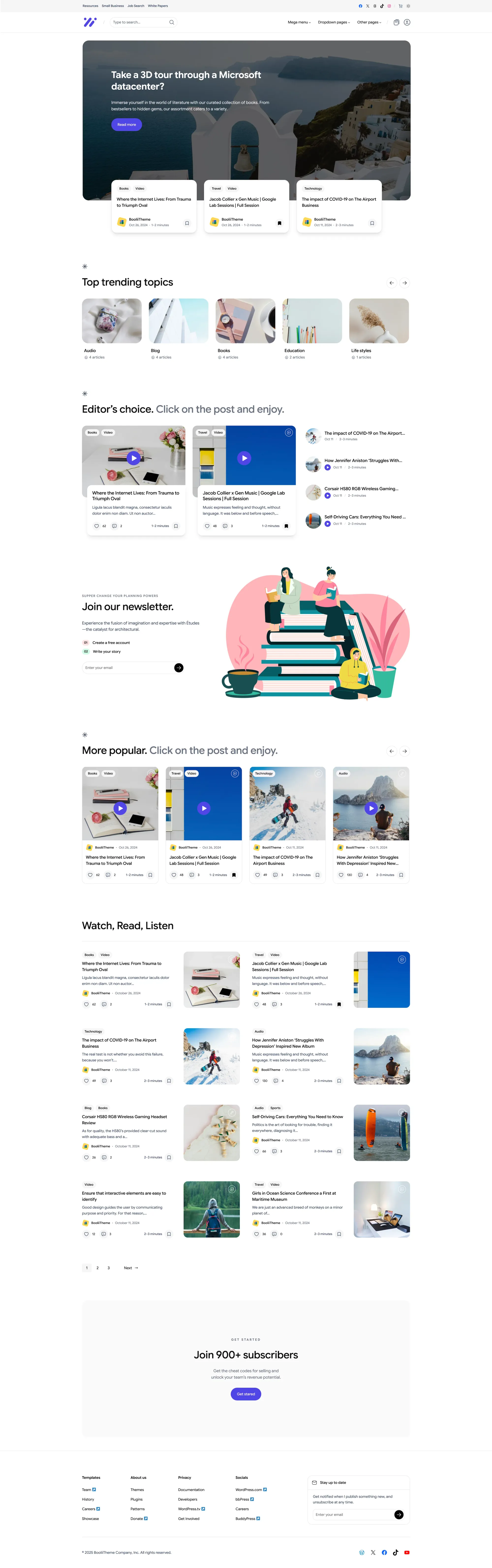 Ncmaz FSE – Blog magazine Full site editing - Blog design