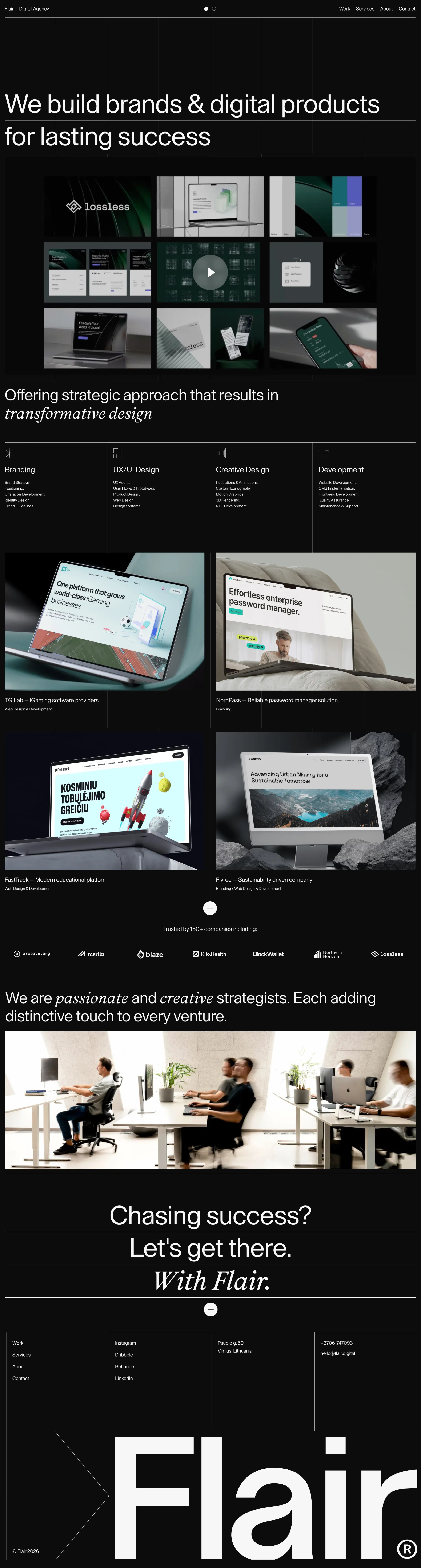Digital Agency - Flair - Portfolio design