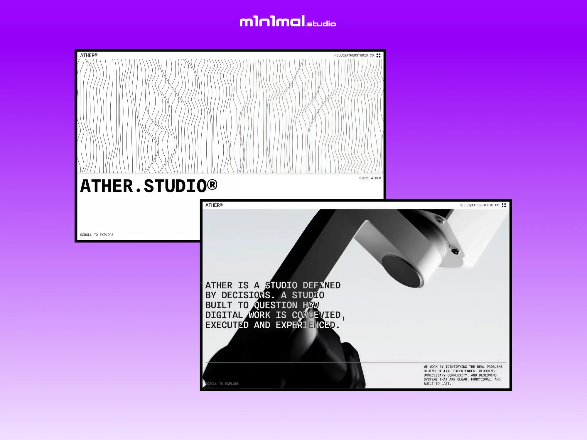 ATHER.STUDIOÂ® - Template design