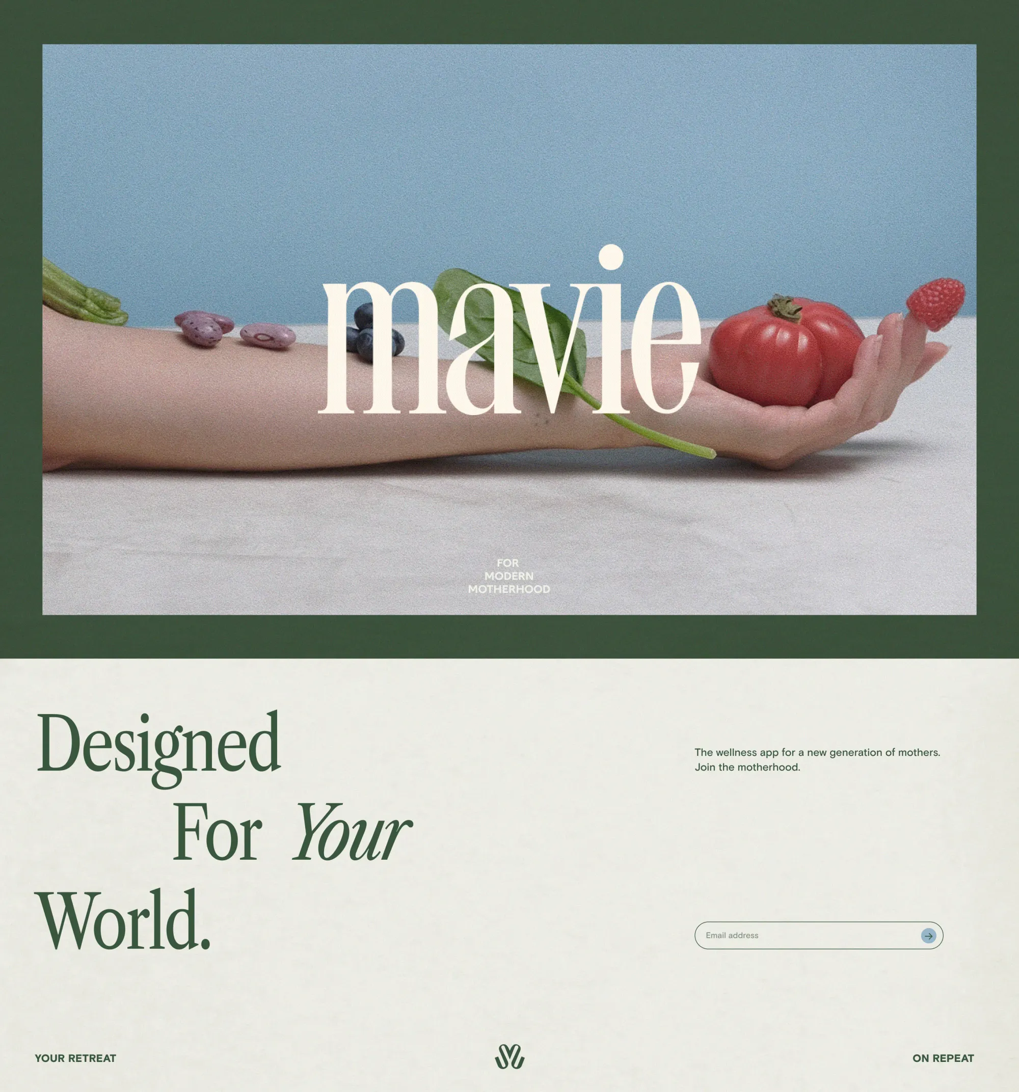 Hello Mavie - Landing design