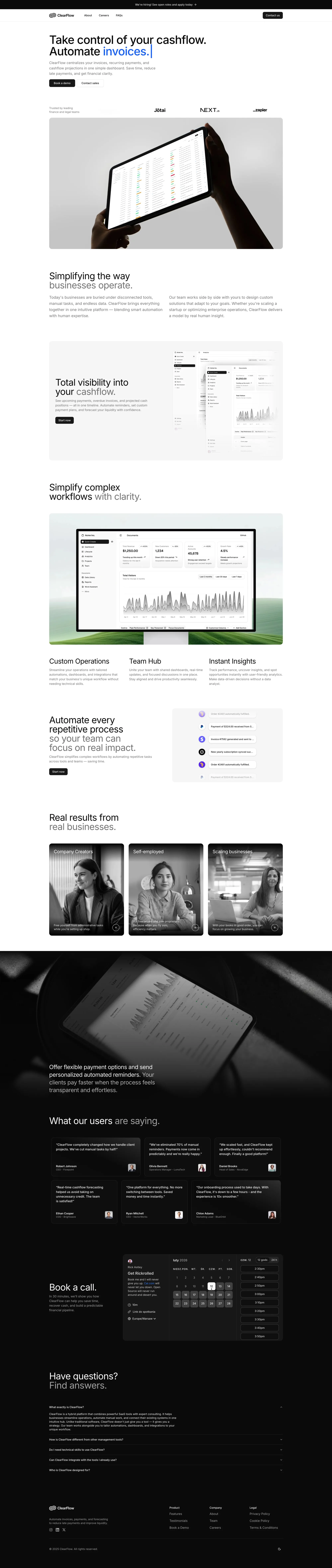 ClearFlow - Template design