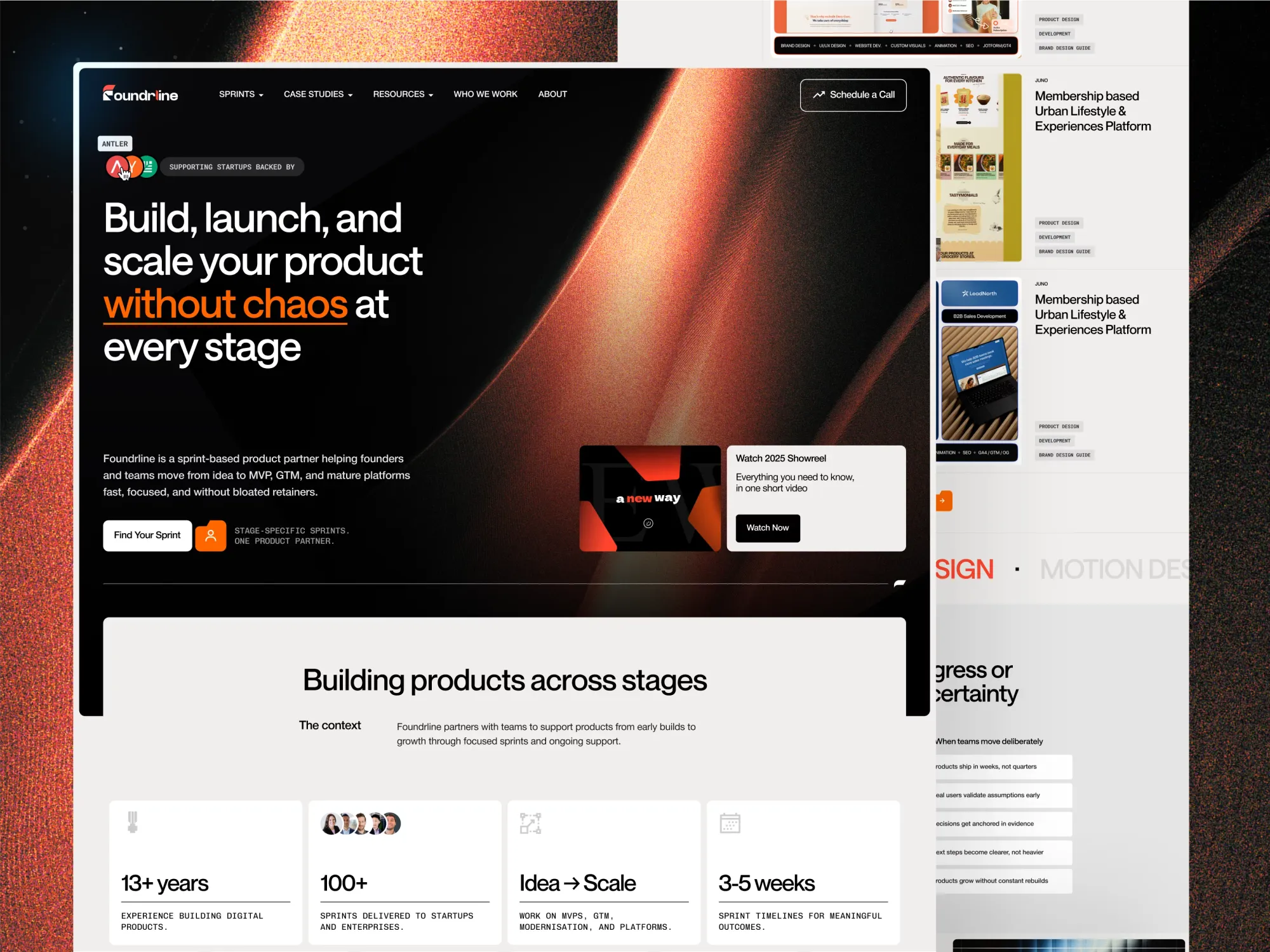 Foundrline â Build, Launch & Scale Digital Products Without Chaos - Portfolio design