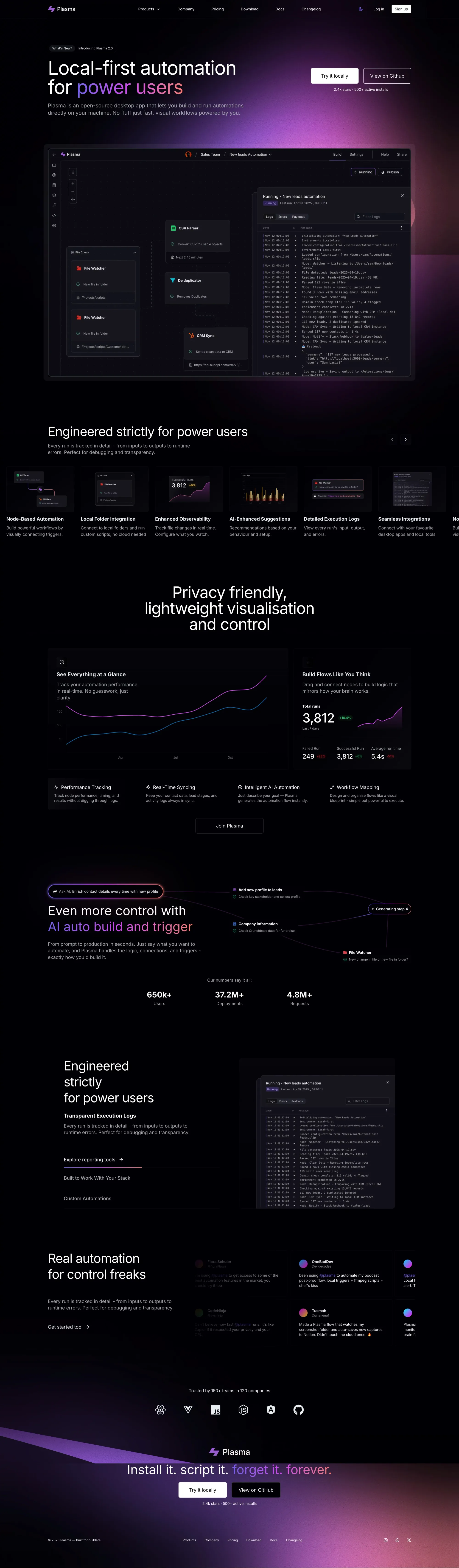 Plasma - Modern Next.js Template - Template design