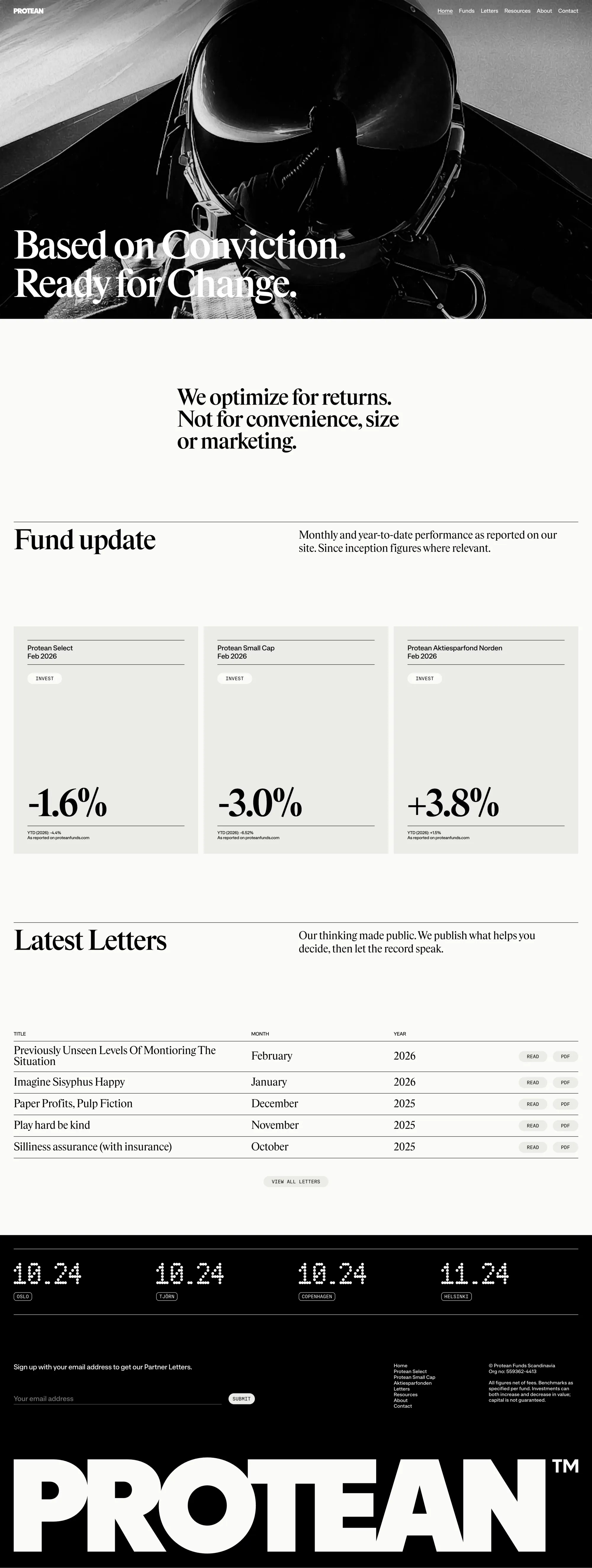 Protean Funds Scandinavia - Portfolio design