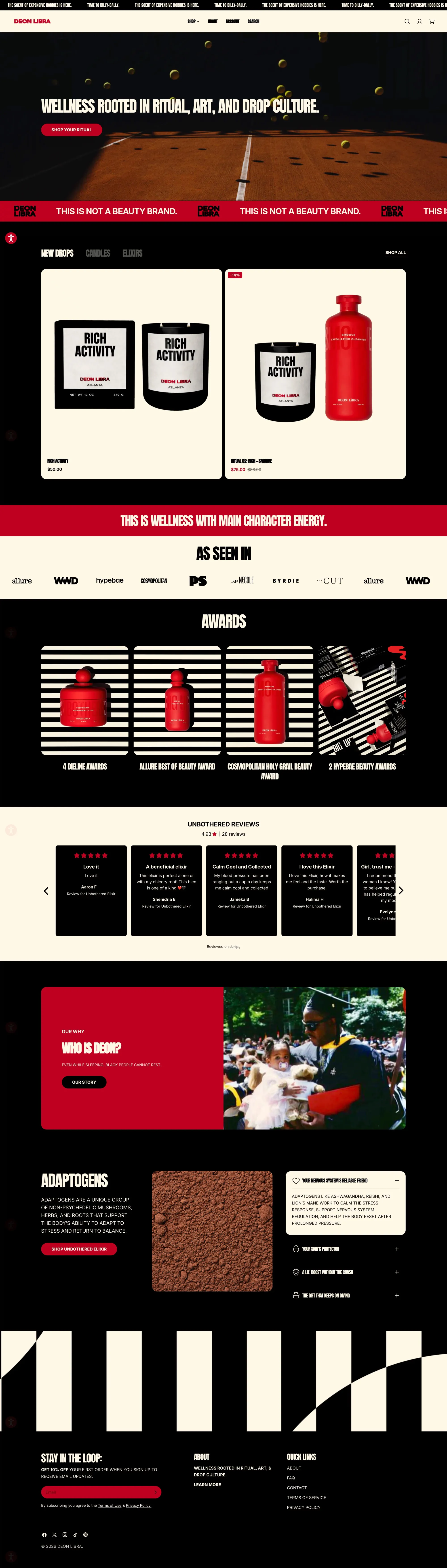 DEON LIBRA - Ecommerce design