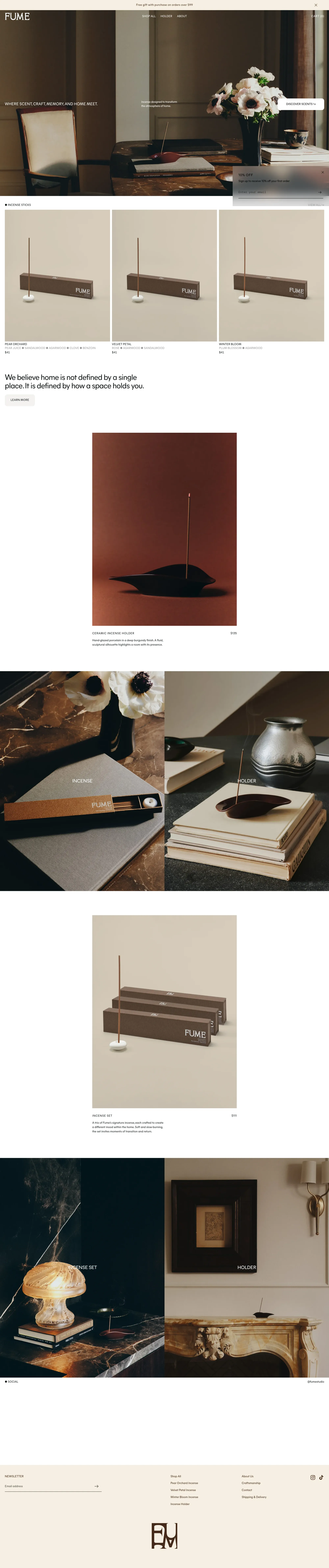 FUME – Fume - Ecommerce design