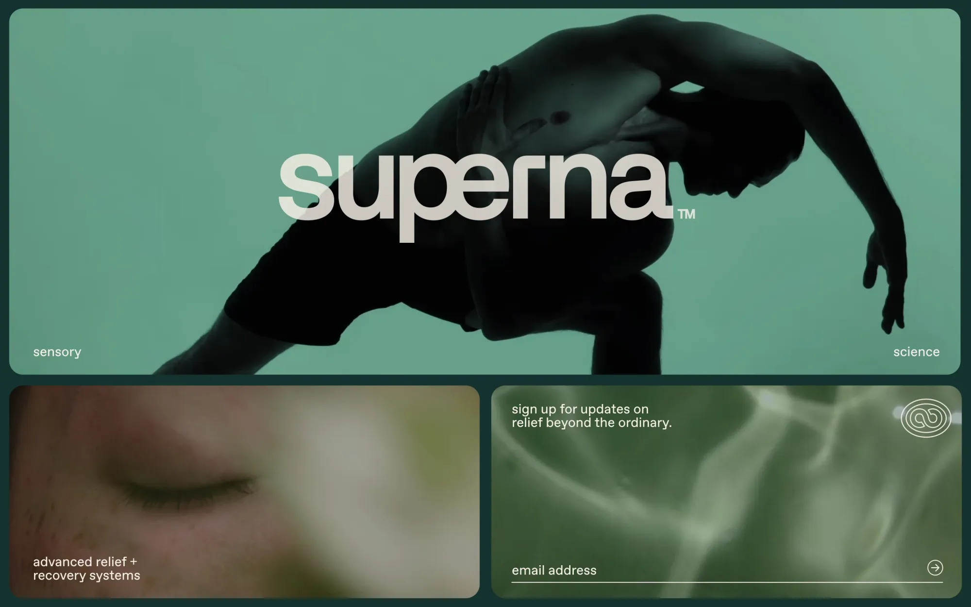 superna - Landing design