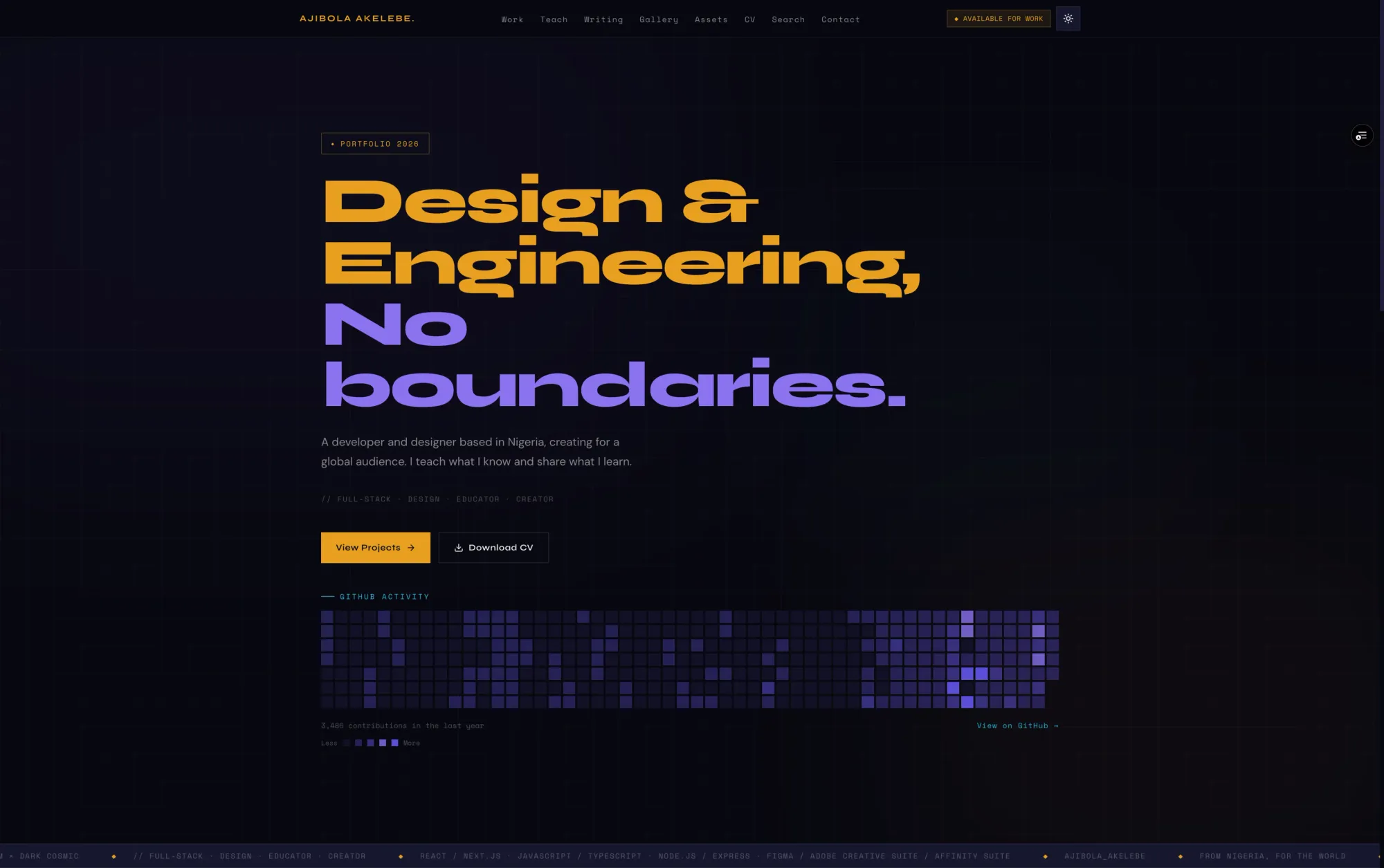 Ajibola Akelebe — Design & Engineering - Portfolio design
