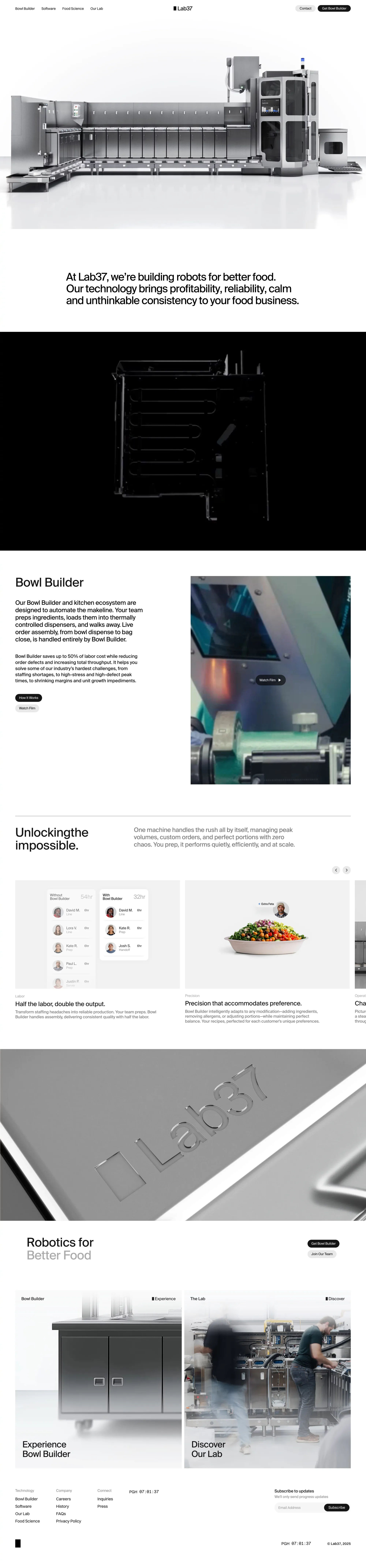Lab37 - Landing design