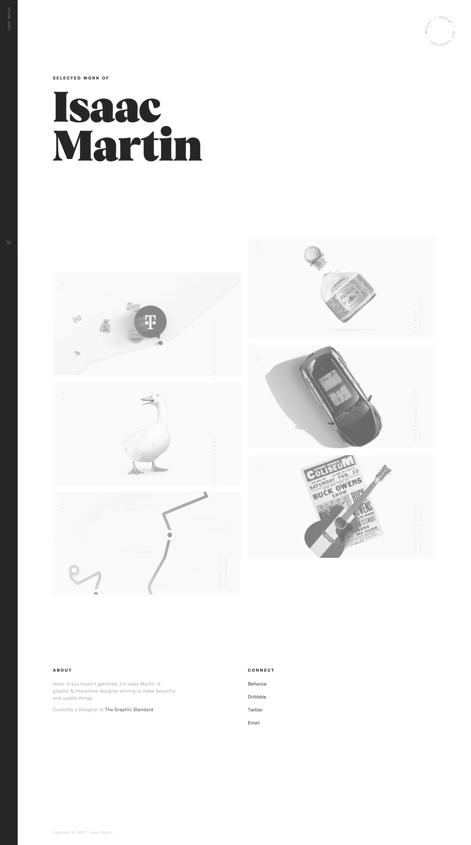 Isaac Martin – Design, Art Direction, Motion - Portfolio design