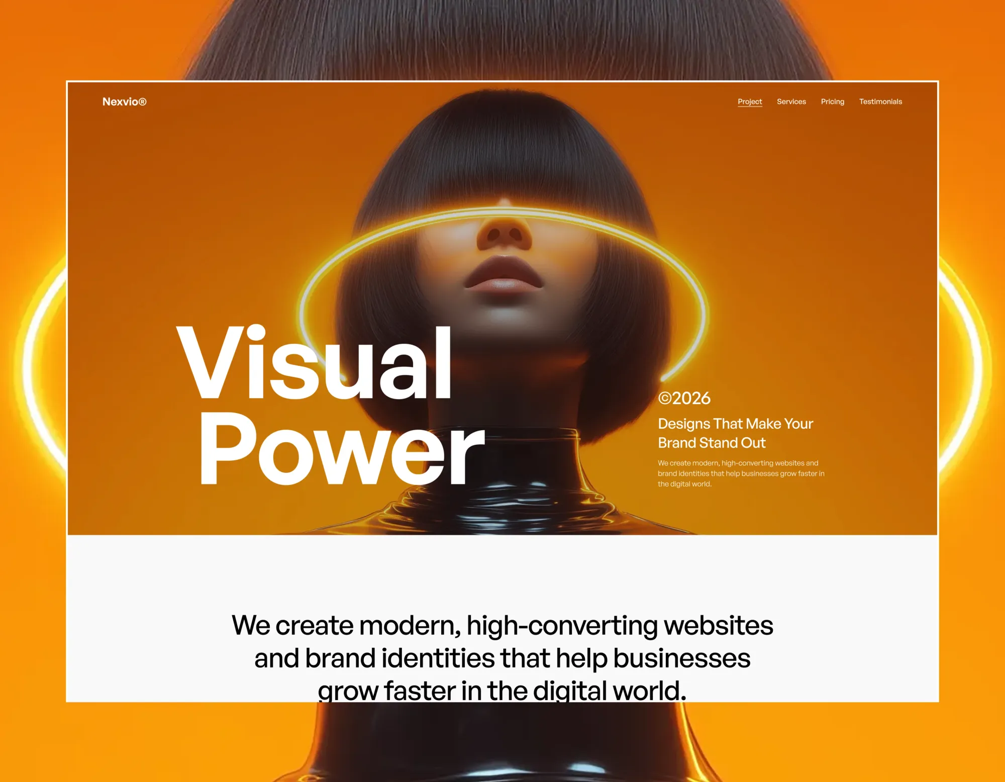 Nexvio â Free Minimal Portfolio & Agency Template - Portfolio design