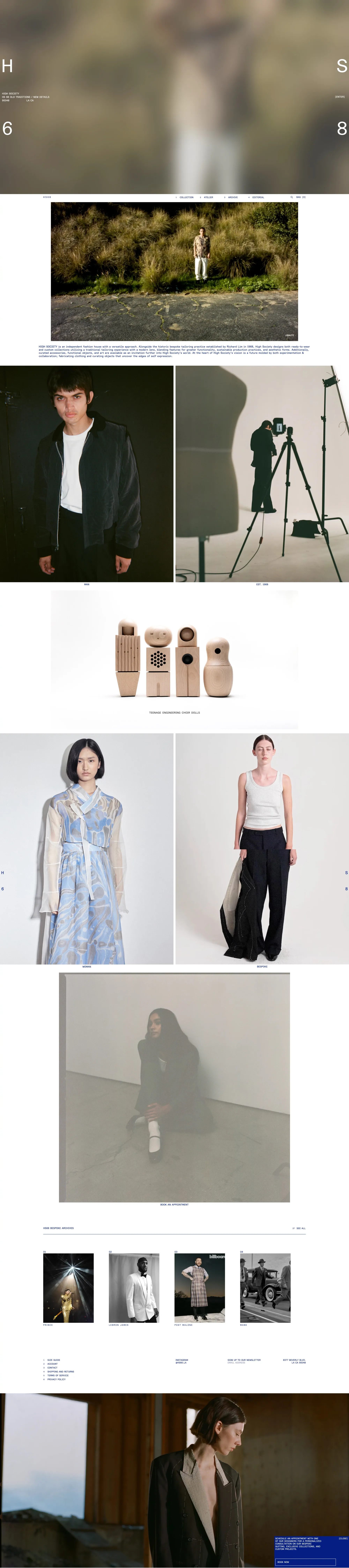High Society - Portfolio design
