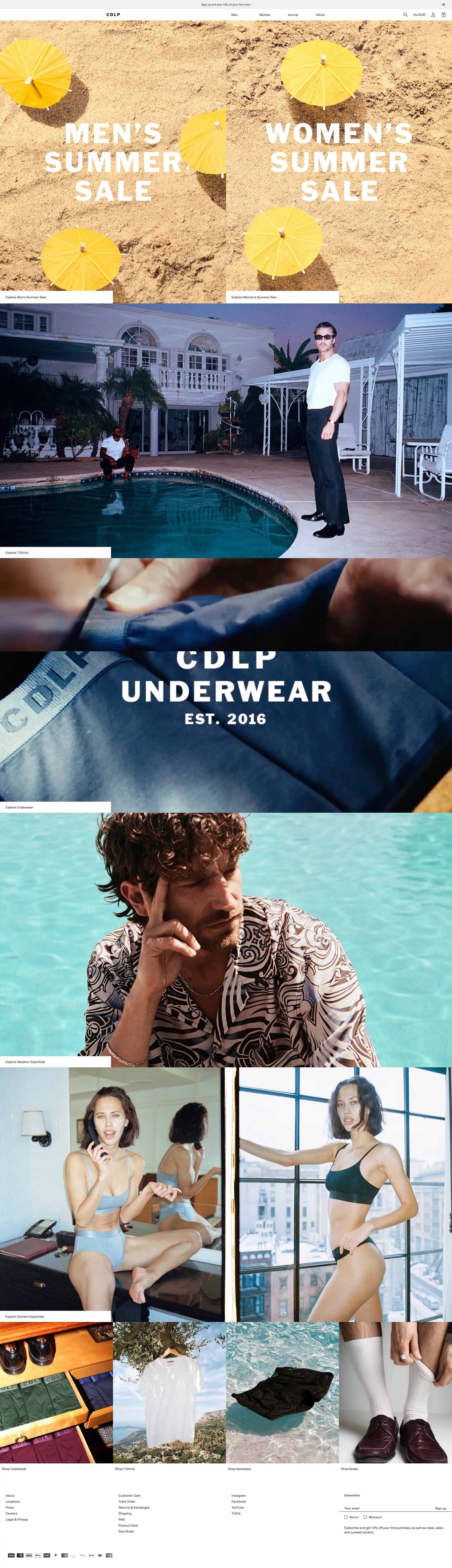 CDLP – Elevated Essentials | Official Online Store - Ecommerce design