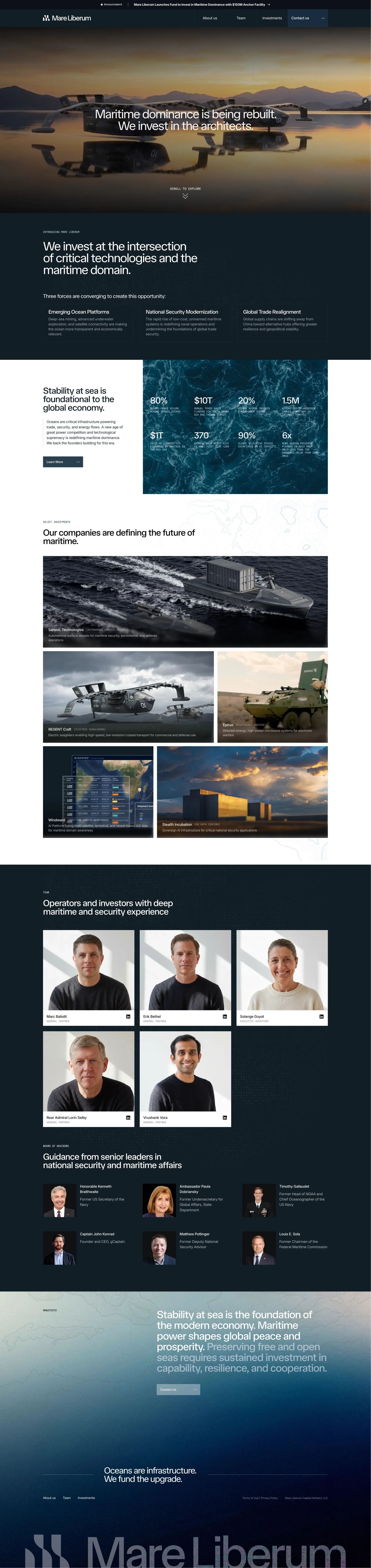Mare Liberum - Landing design