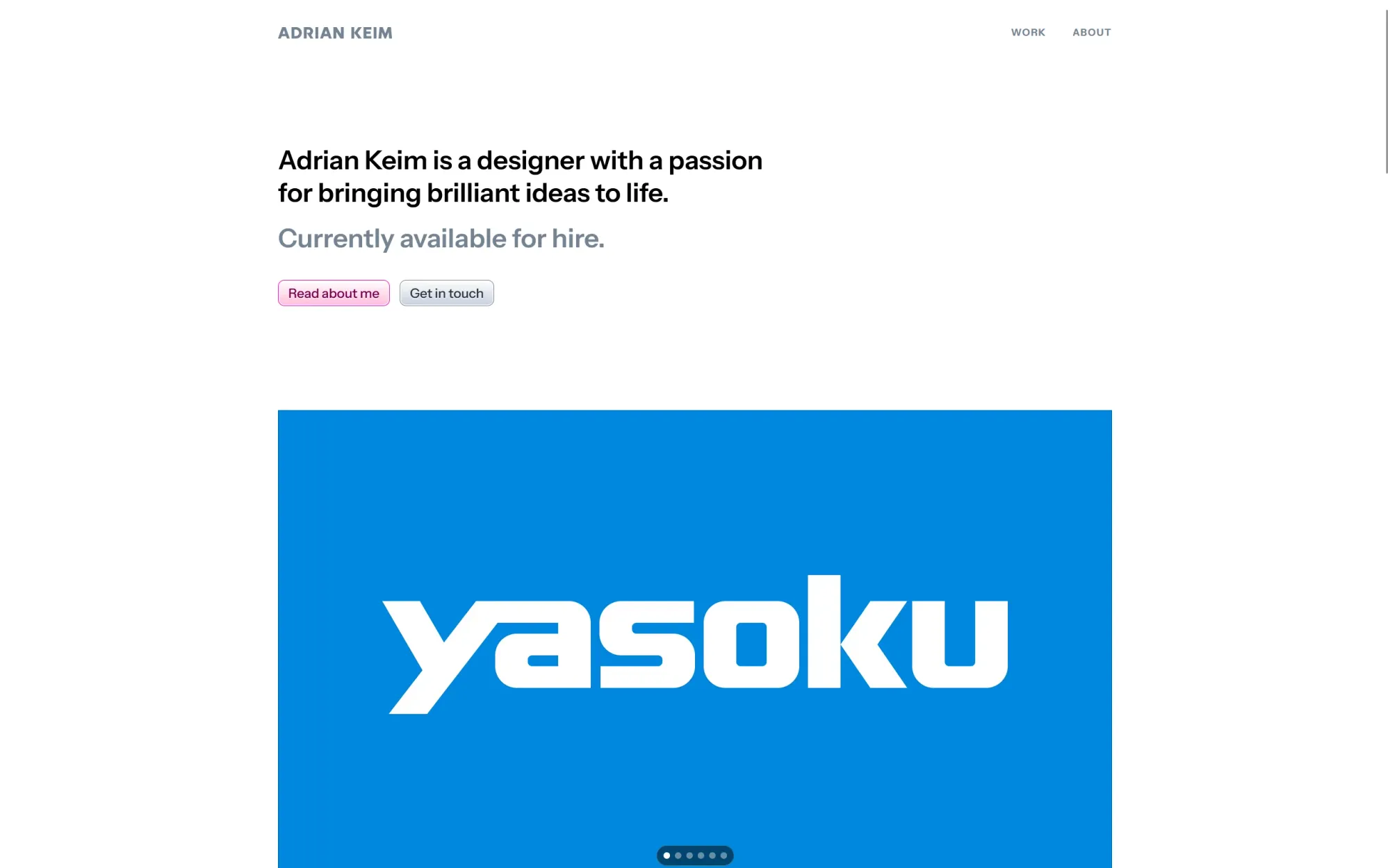 Adrian Keim - Portfolio design