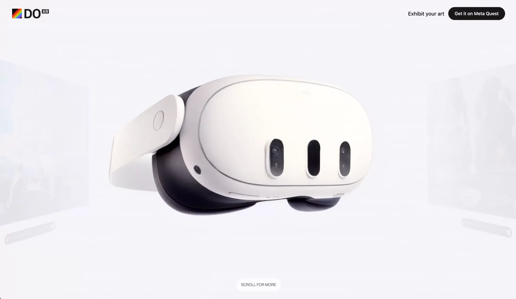 Digital Original XR — Your Art Gallery in Any Space - Product page design