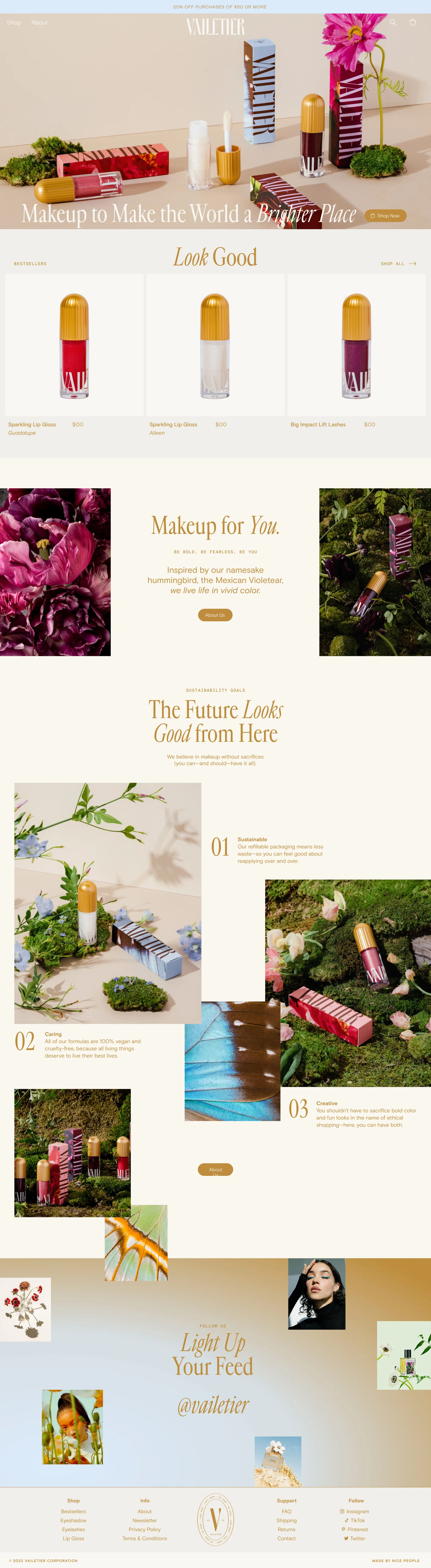 Vailetier: Beauty that Cares for the Planet – vailetier - Ecommerce design