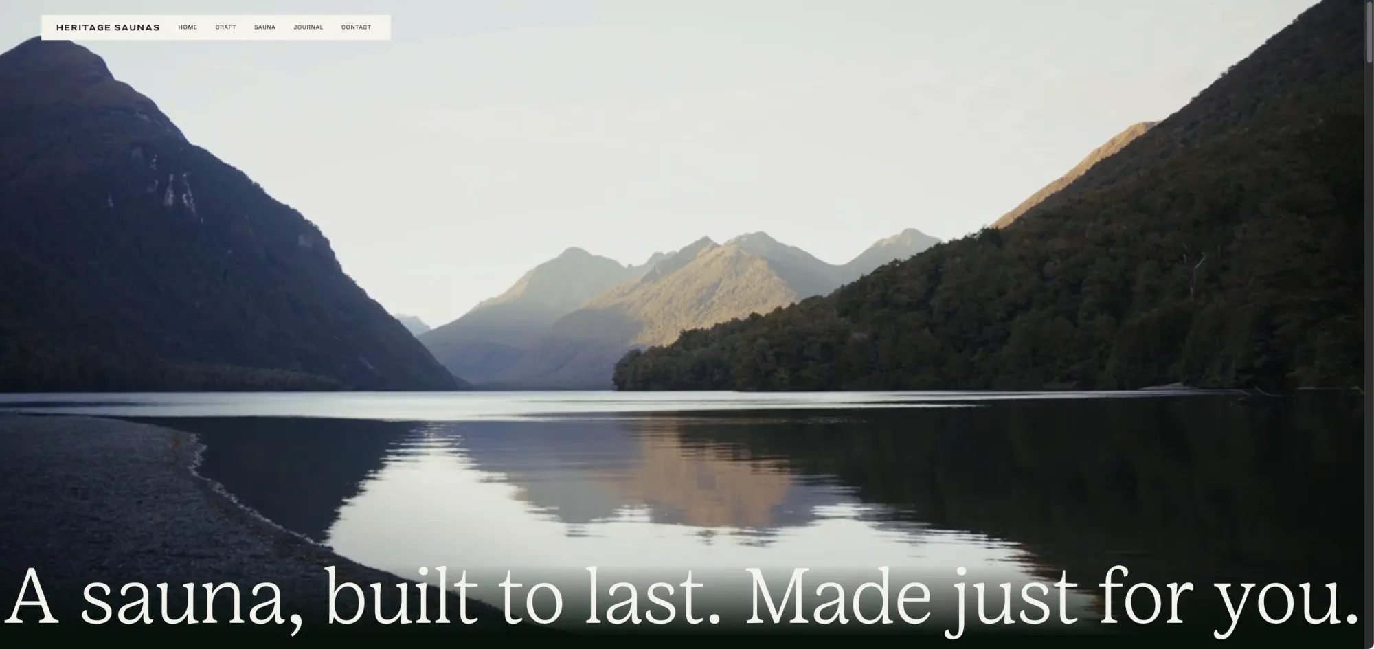 Heritage Saunas | Handcrafted Luxury Saunas in NZ - Ecommerce design