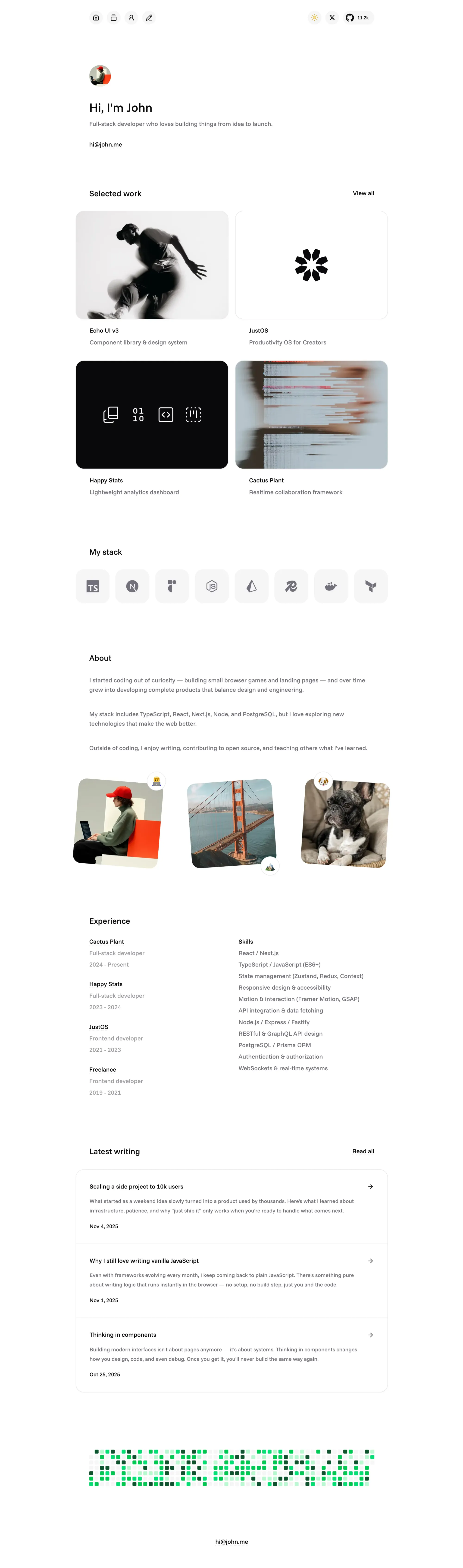 Echo - Modern Next.js Template - Template design