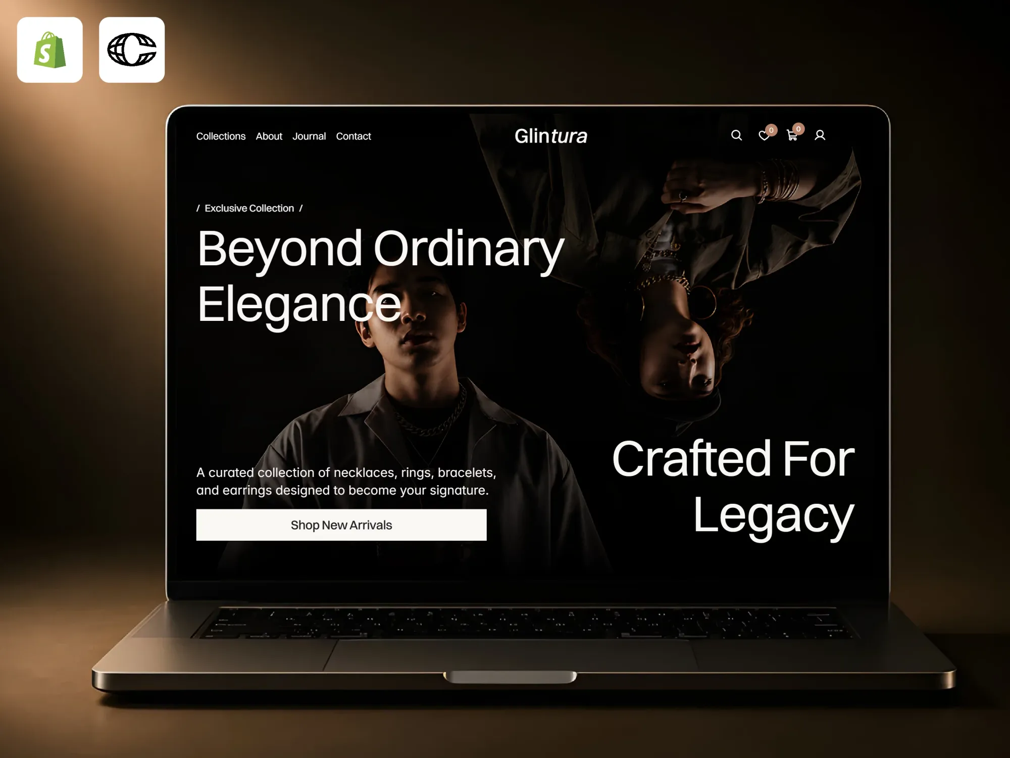 Glintura - Ecommerce design