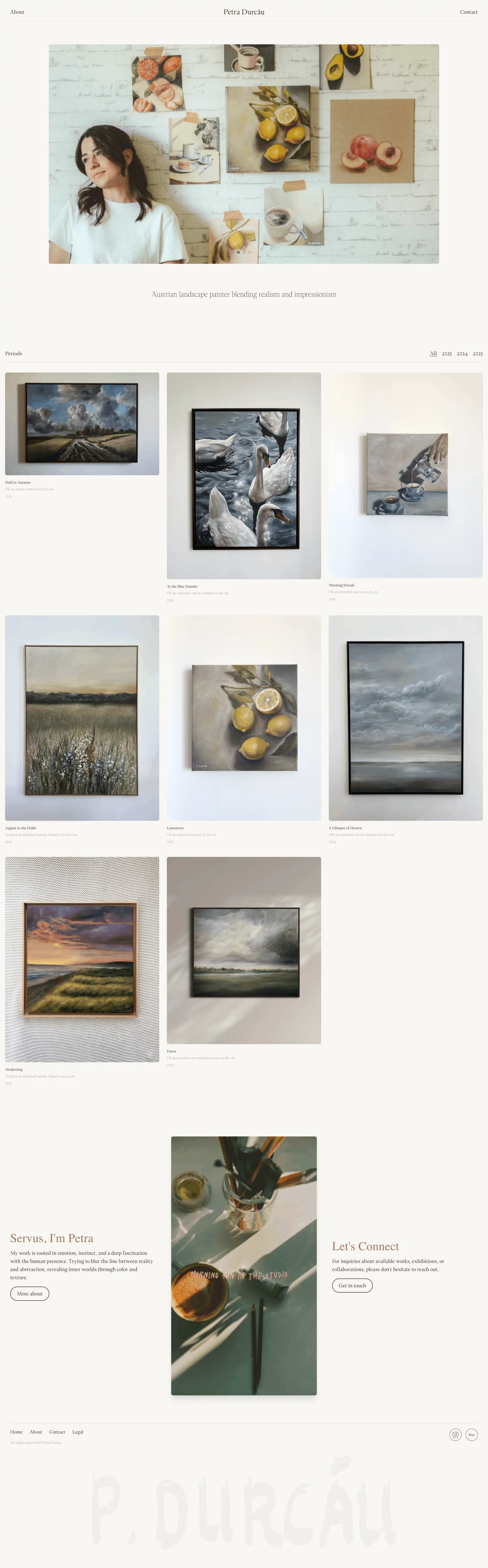 Petra Durcau - Portfolio design