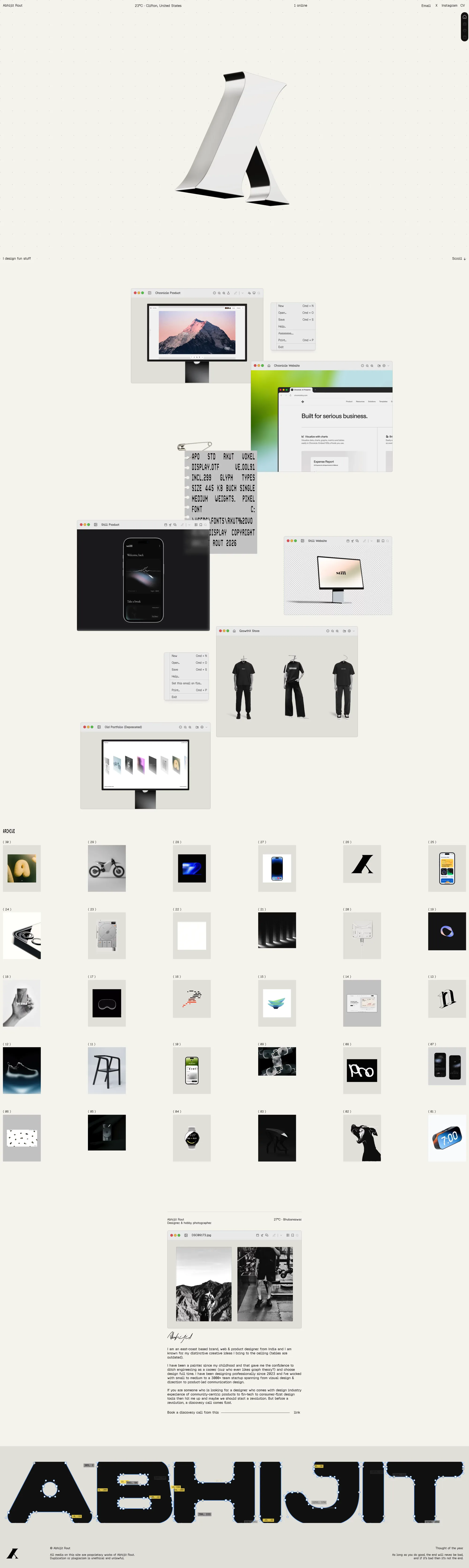 Abhijit Rout â Designer - Portfolio design