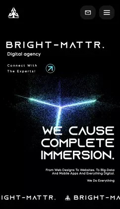 BrightMattr – Creative Web Development & Design mobile view