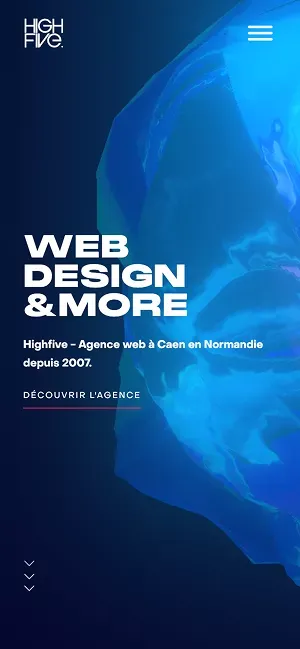 Highfive - Agence Web et Communication Digitale à Caen. mobile view