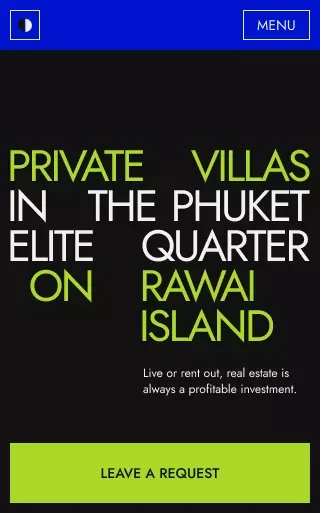 Private Villas mobile view