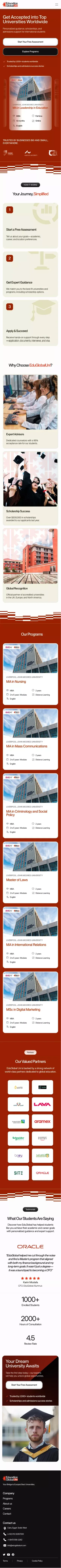EduGlobalUni â Your Bridge to Worldâs Best Universities. mobile view
