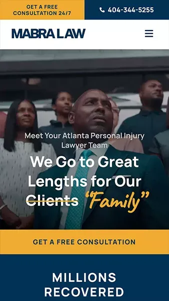 Atlanta Personal Injury Attorney - Mabra Law mobile view